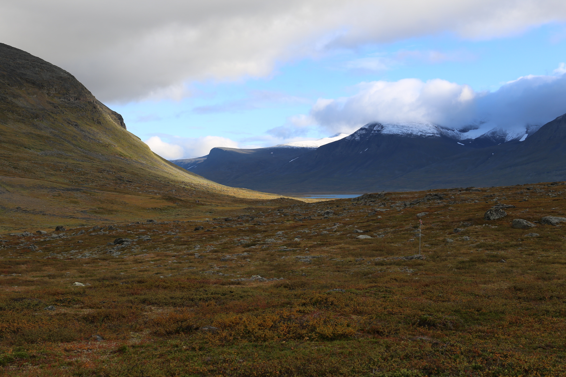 Vy över Abiskofjällen från Kungsleden 